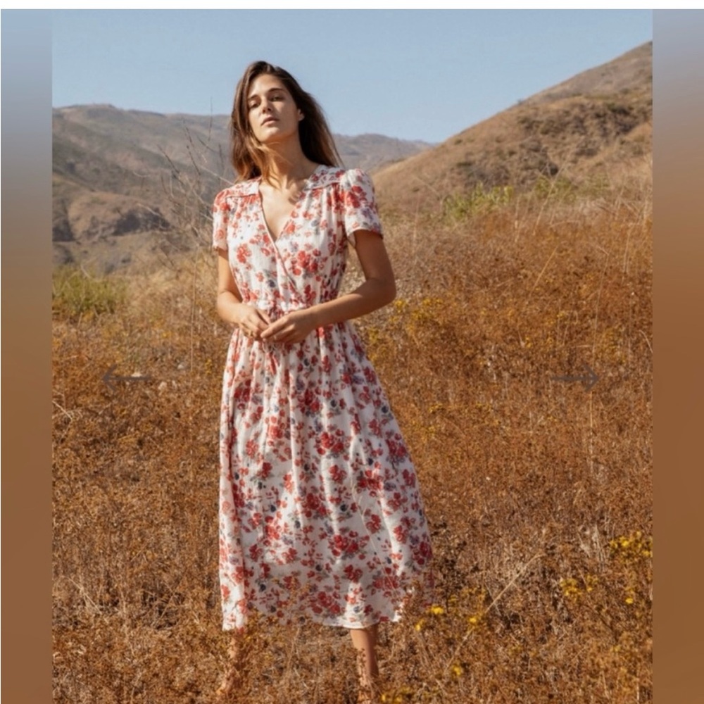 Christy Dawn - The Dawn Dress Vermillion Bloom
